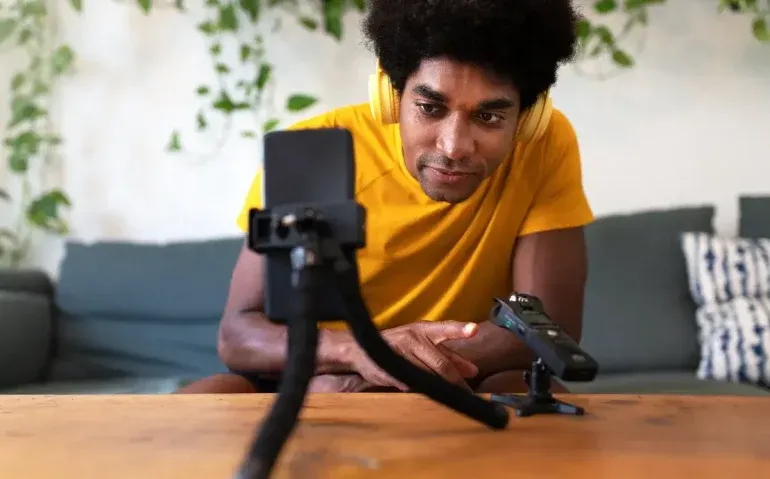 young-african-american-man-recording