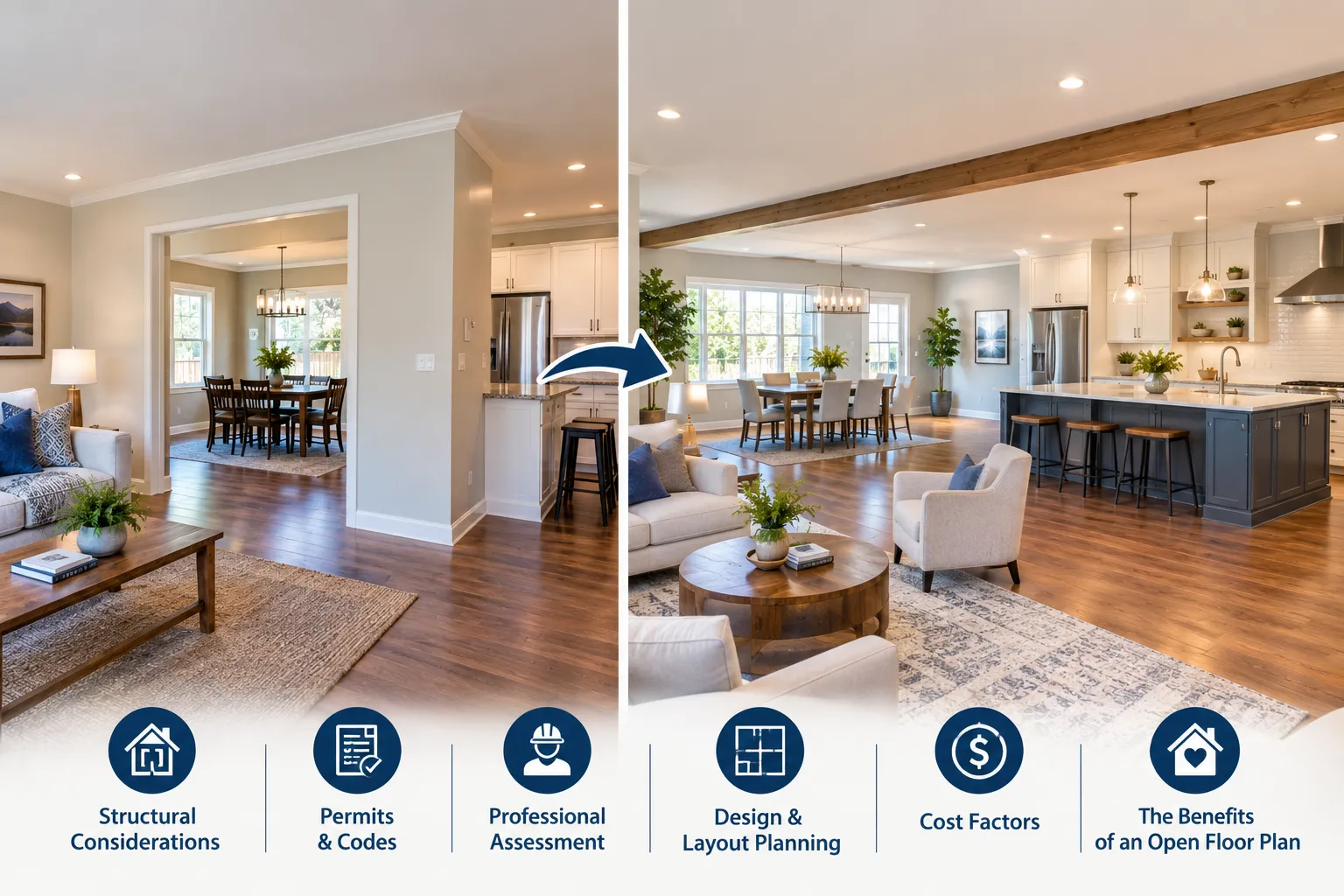 open floor plan remodel Sacramento