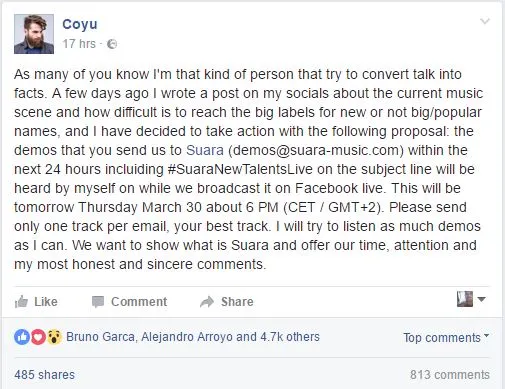 coyu #newtalentslive facebook live stream