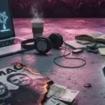 Infographic titled The Cycle of Silence illustrating the financial flow in the dance music industry between high-fee DJs, PR agencies like Jukebox, and major publications like Mixmag, exposing the lack of independent journalism