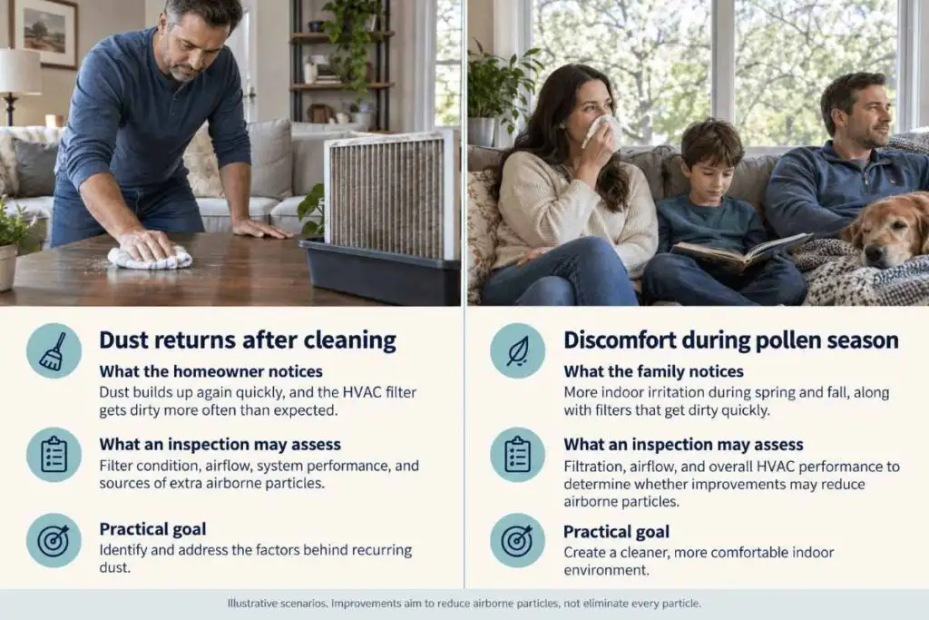 Dirty Air and Allergies: How HVAC Systems Affect Indoor Air Quality in East Tennessee Homes 8 Examples How Indoor Air Quality Problems Affect Homeowners