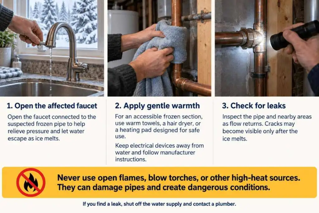Frozen Pipes During Cold Snaps: What Homeowners Need to Know Before Temperatures Drop 6 What Should You Do If You Think a Pipe Is Frozen