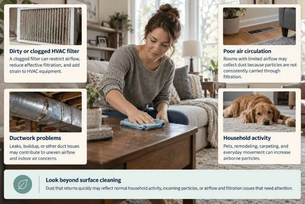 Dirty Air and Allergies: How HVAC Systems Affect Indoor Air Quality in East Tennessee Homes 4 Why Does My House Get Dusty So Quickly
