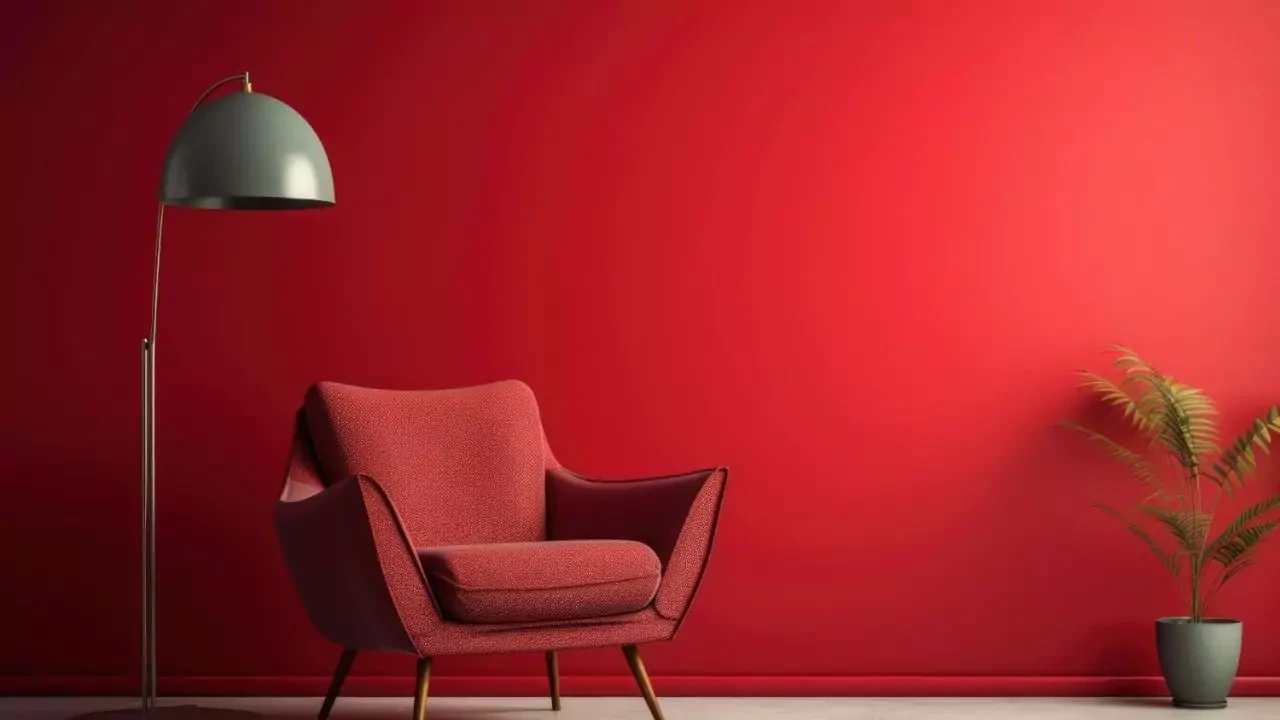 Cat Warna Maroon Bagian Dalam Rumah Yang Elegan Dan Mewah