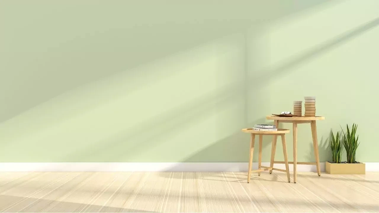 Cat Warna Mint Green Dan Ivory Bagian Dalam Rumah Yang Elegan Dan Mewah