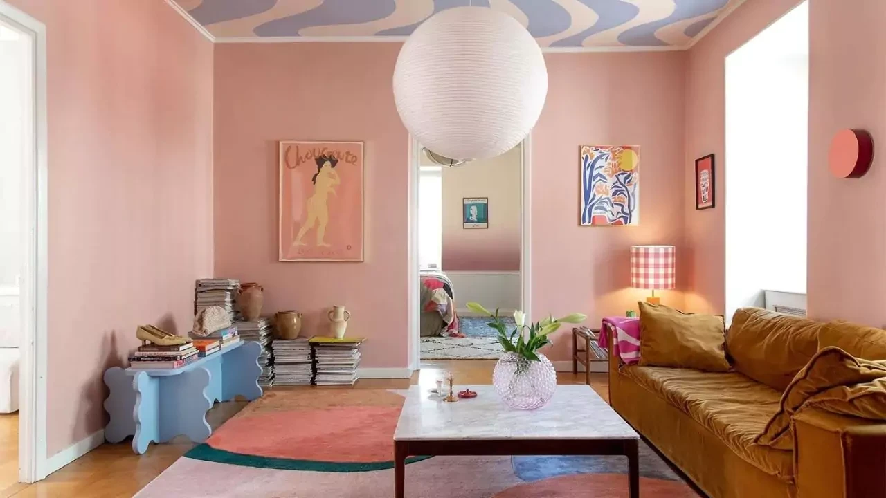 Cat Warna Pastel Bagian Dalam Rumah Yang Elegan Dan Mewah