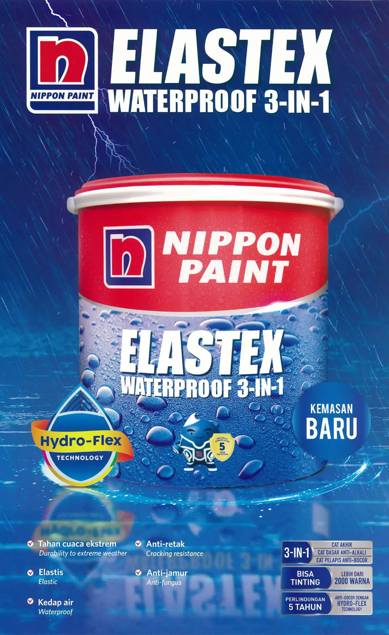 Cat Nippon Paint Elastex Waterproof
