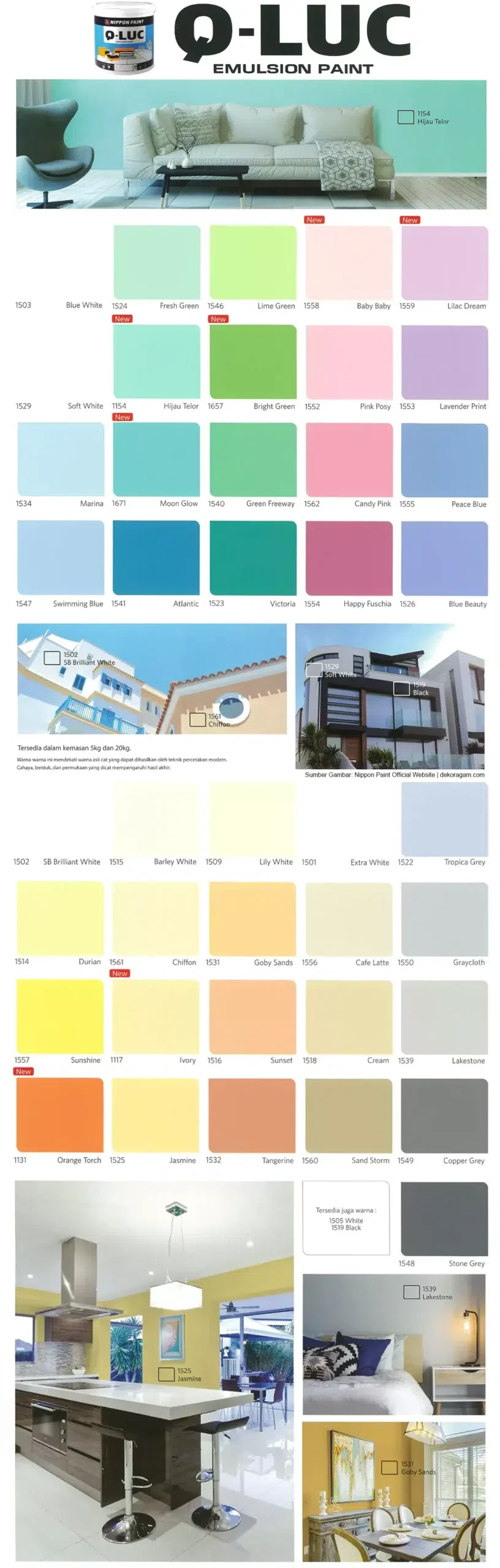 Katalog Warna Cat Interior Nippon Paint Qluc