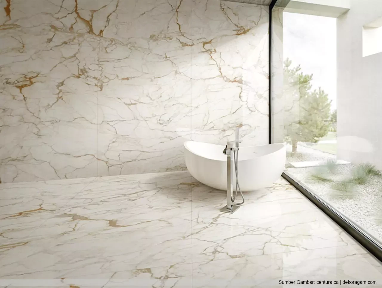 Ubin Keramik Porcelain Untuk Kamar Mandi