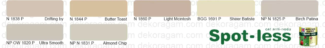 Cat Nippon Paint Spotless Warna Cream New