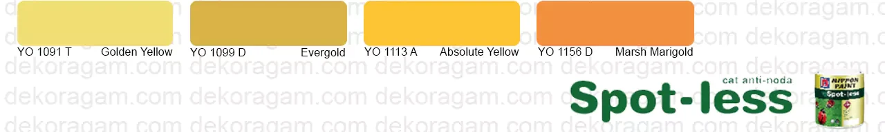 Cat Nippon Paint Spotless Warna Kuning
