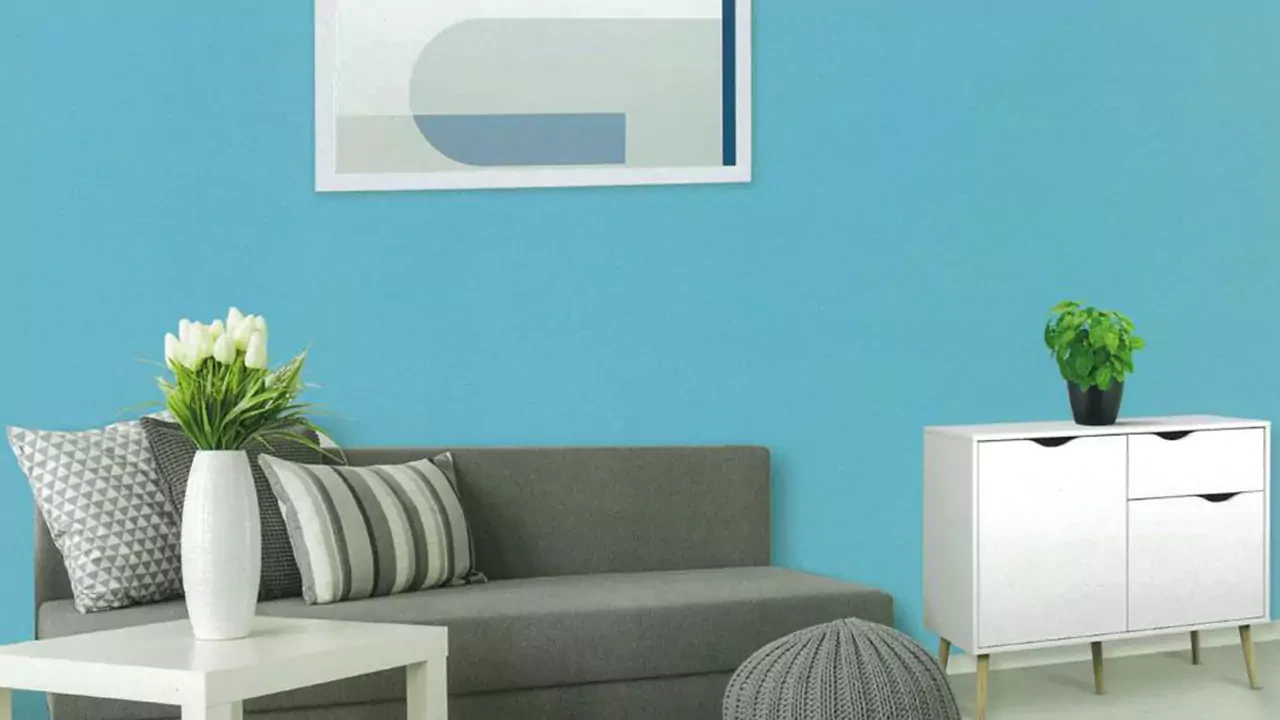 Contoh cat warna biru nippon paint