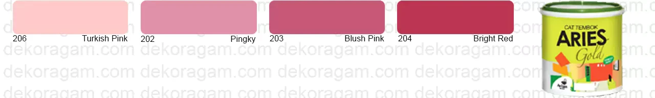Warna Merah Cat Aries Gold