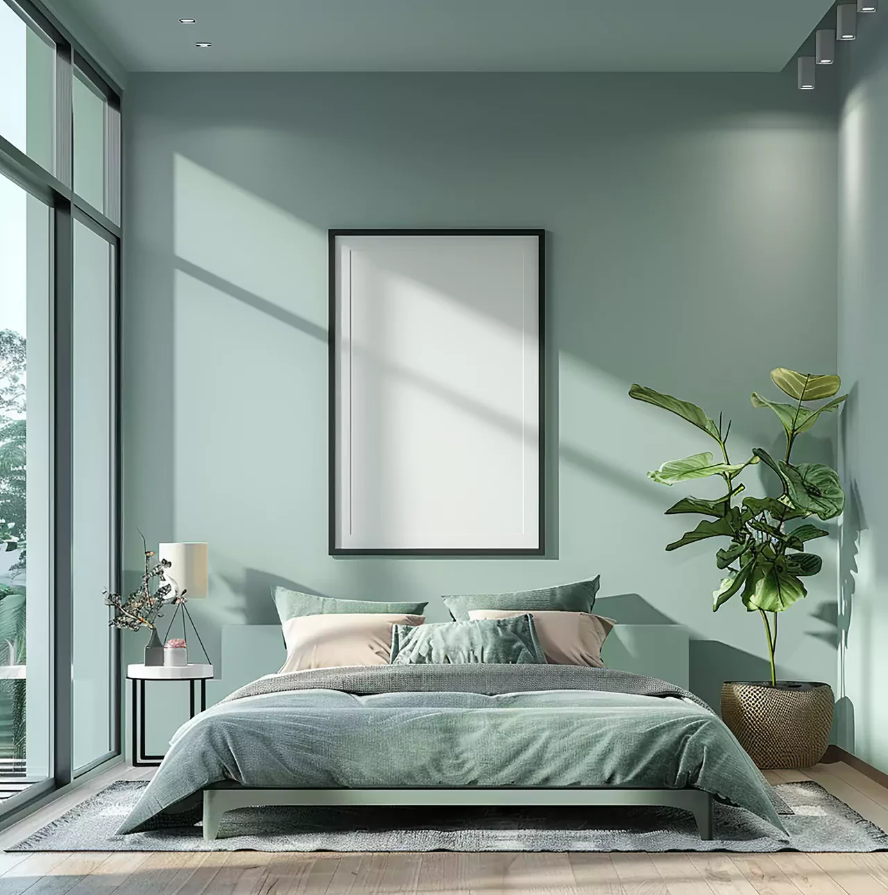 Cat Kamar Aesthetic Warna Hijau Mint