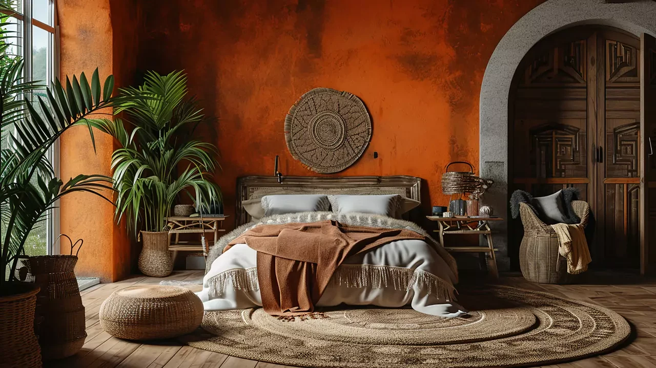 Cat Kamar Aesthetic Warna Terracotta
