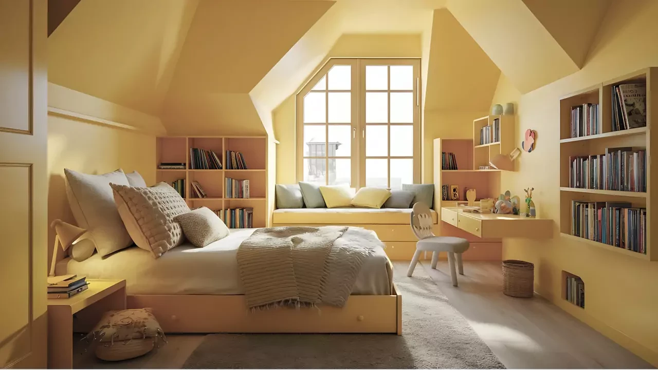 Cat Tembok Warna Kuning Lembut Untuk Kamar Sempit
