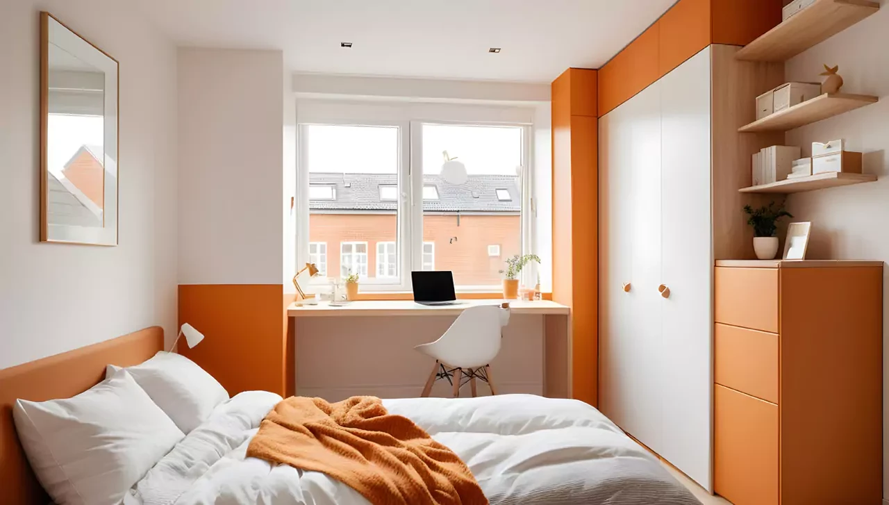 Cat Tembok Warna Saffron Untuk Kamar Sempit