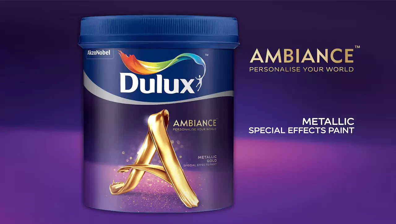 Dulux Ambiance Metalic Cat Tembok Yang Mengkilap