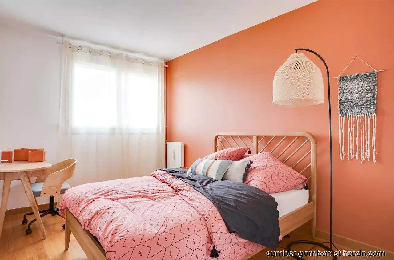 Cat Kamar Warna Orange Yang Bagus Untuk Perempuan