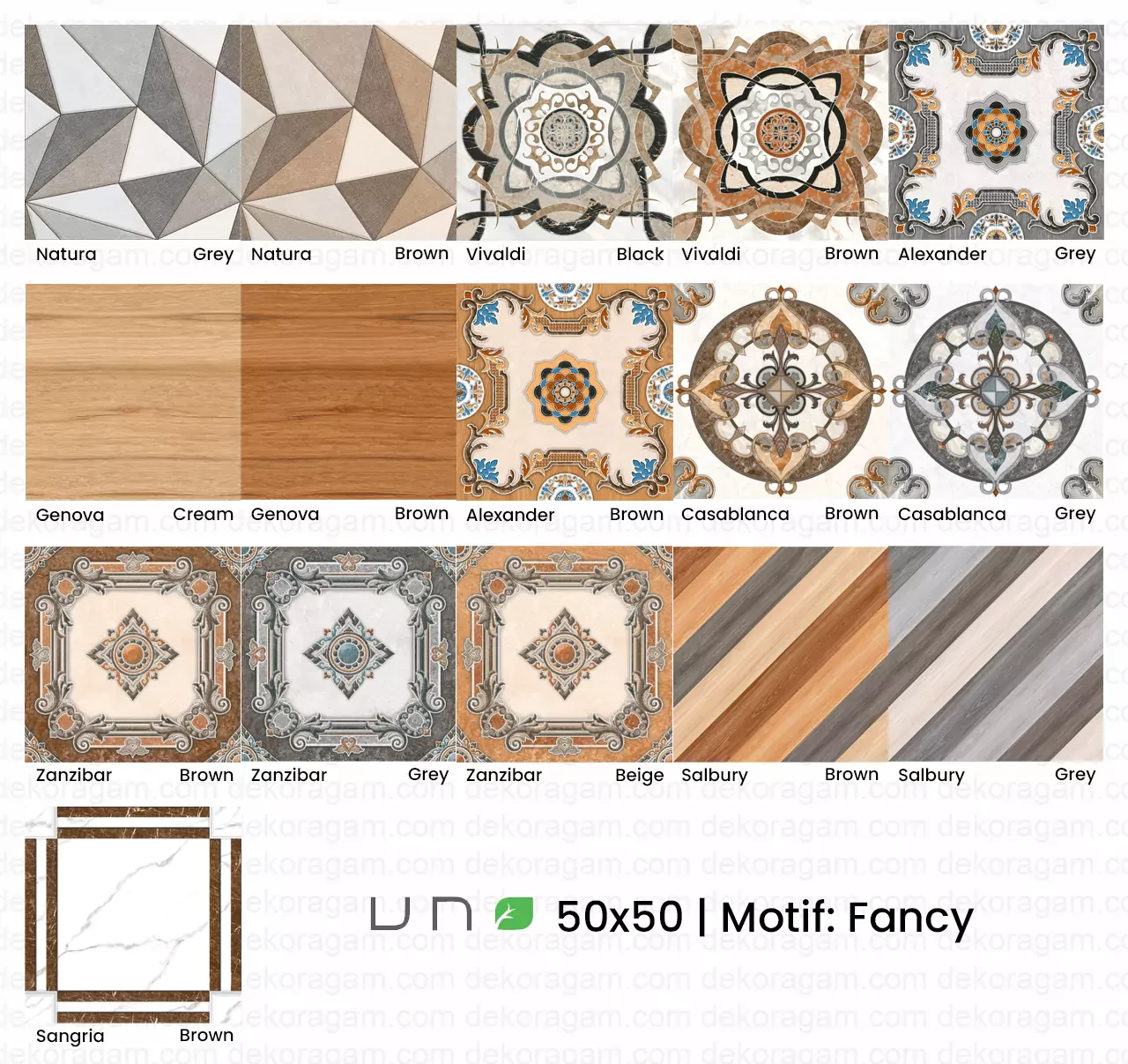 Katalog Keramik Uno 50x50 Motif Fancy