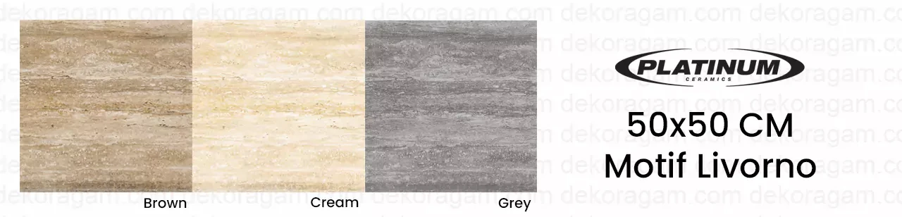 Katalog Keramik Platinum 50x50 Motif Livorno