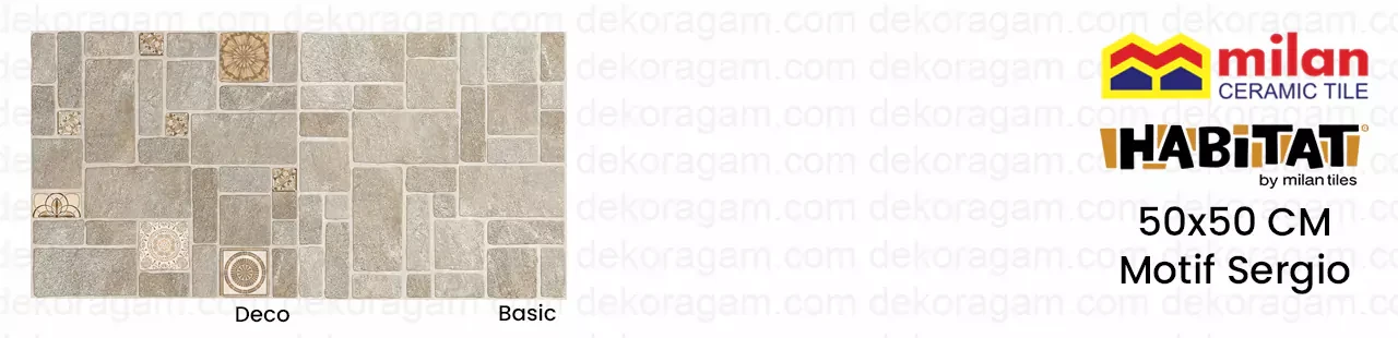 Katalog Keramik Milan Habitat 50x50 Motif Sergio