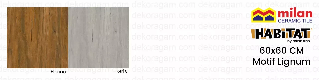 Katalog Keramik Milan Habitat 60x60 Motif Lignum