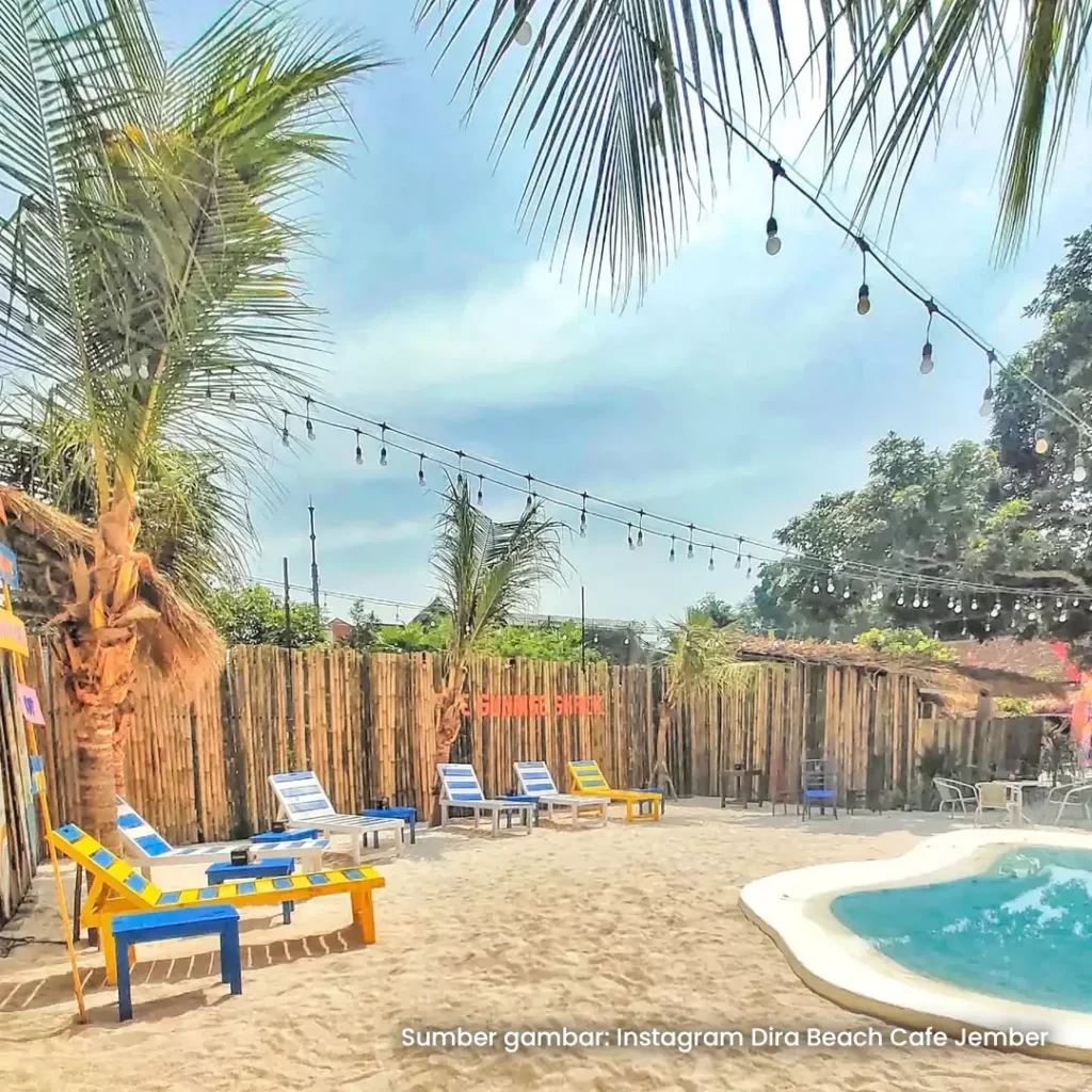 Desain arsitektur dira beach cafe jember 2