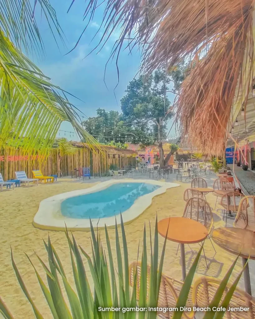 Desain arsitektur dira beach cafe jember