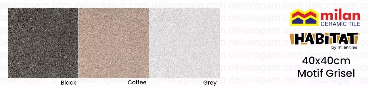 Katalog keramik milan habitat 40x40 motif grisel