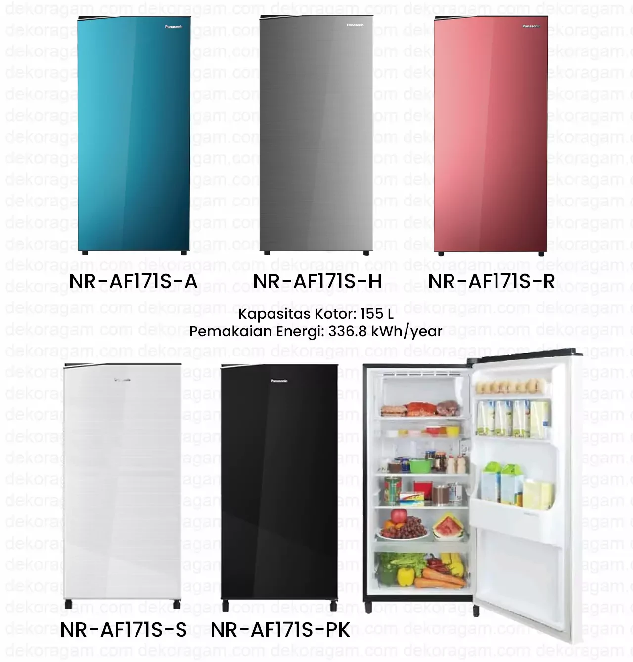 Kulkas panasonic nr af171s 1 pintu
