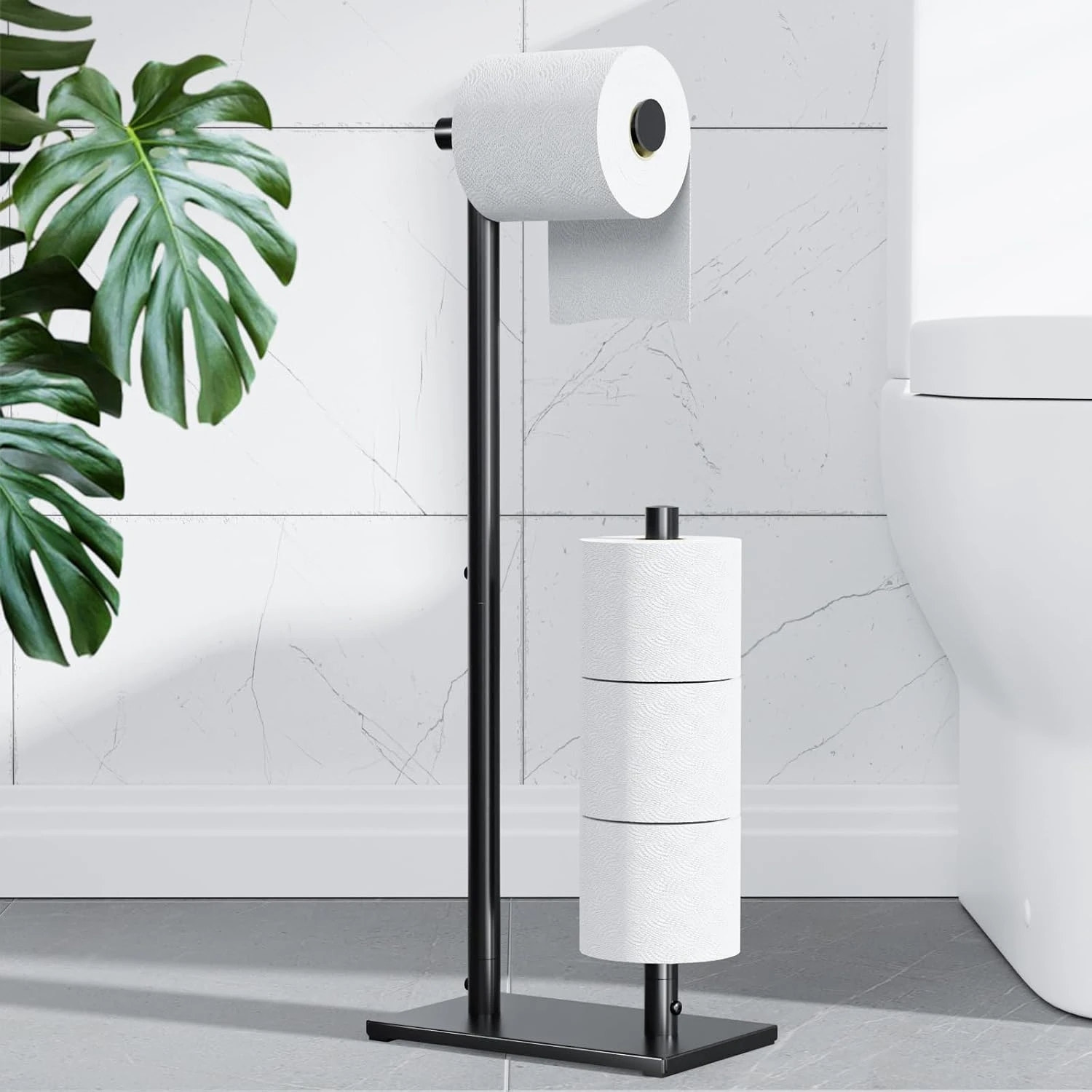 Kitsure Toilet Paper Holder Free Standing