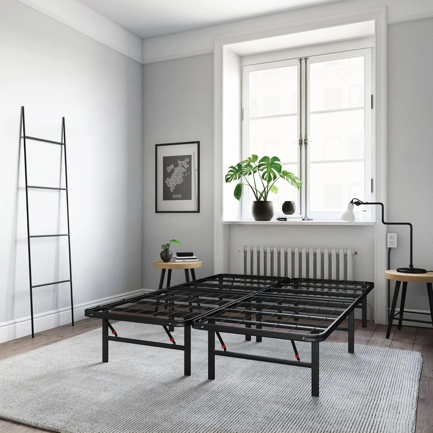 Classic Brands Hercules Heavy-Duty 14-Inch Platform Metal Bed Frame Mattress Foundation, California King