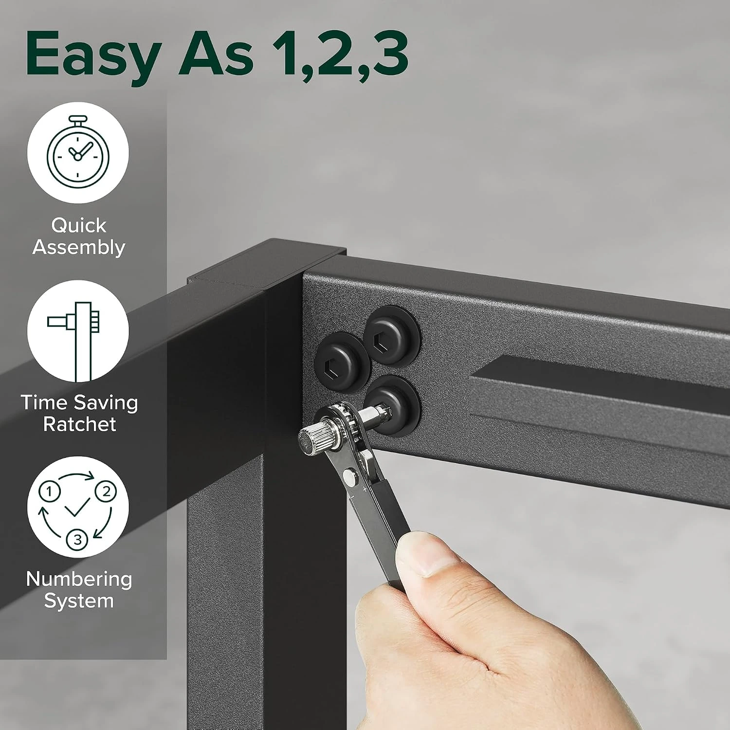 Zinus Paul Metal and Bamboo Platform Bed Frame