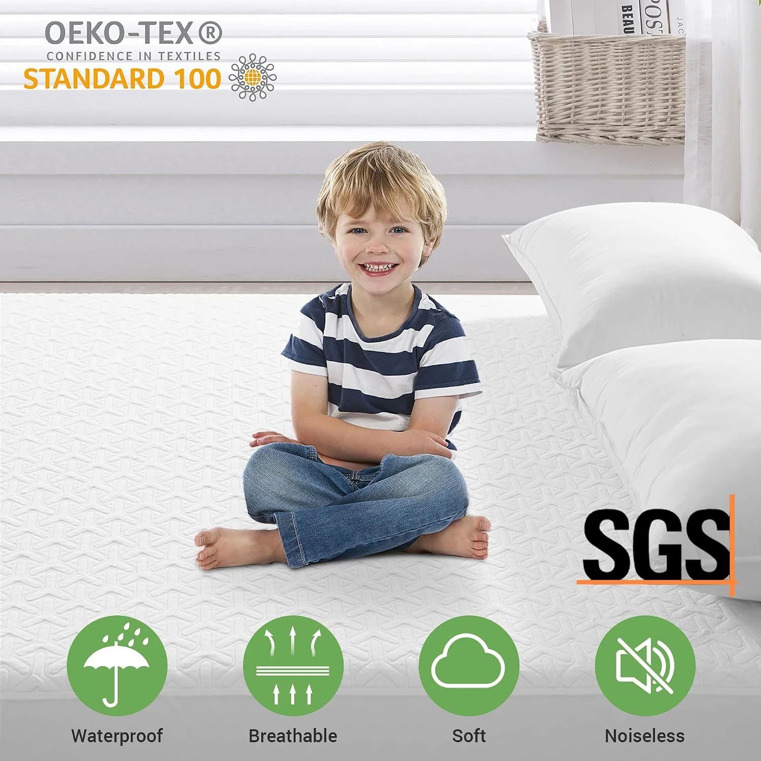 Meritlife Premium Waterproof Mattress Protector Queen Size