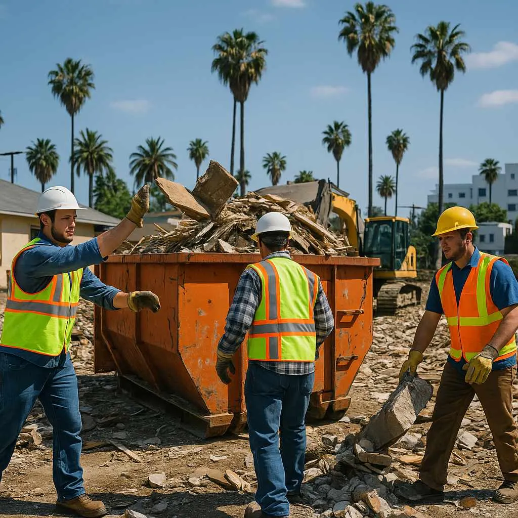 Demolition cleanup and debris removal in Los Angeles