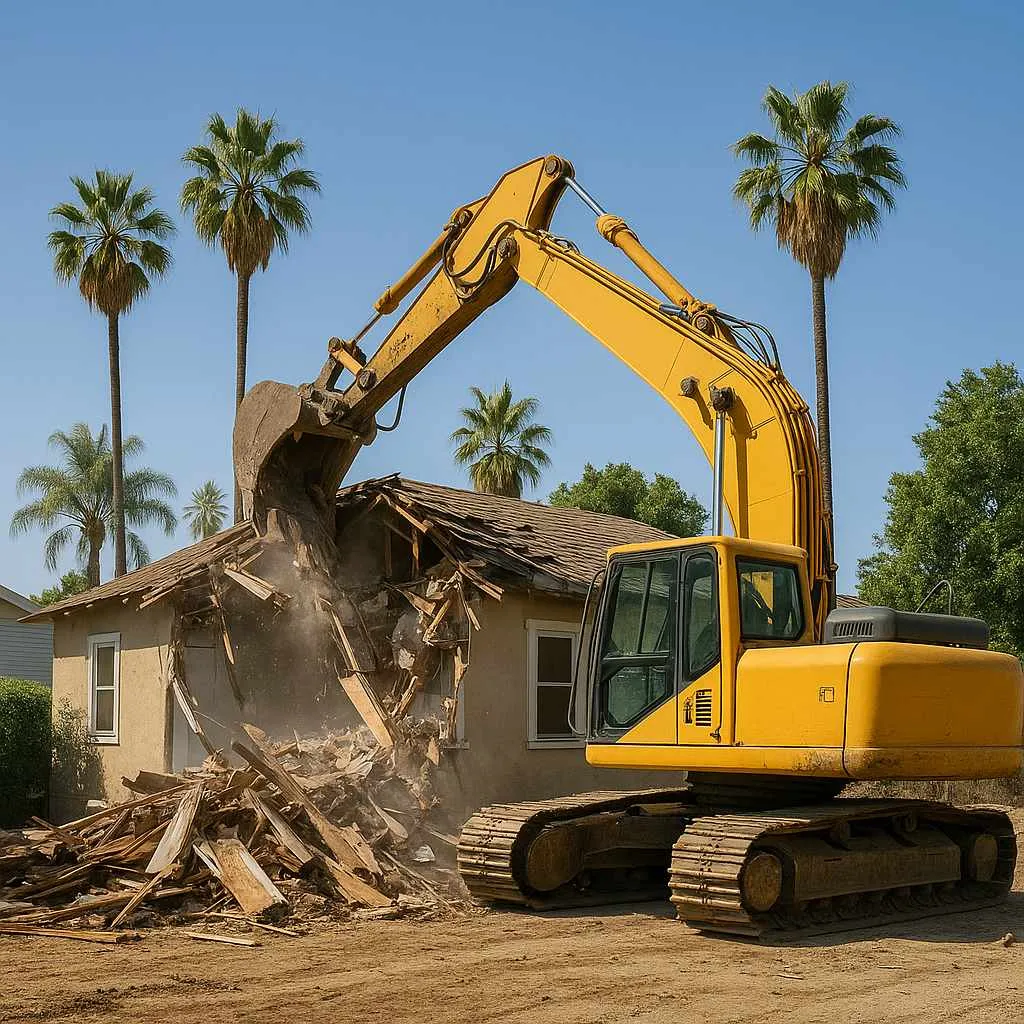 House demolition Los Angeles