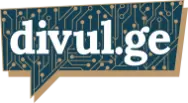 The word "divul.ge" in bold white text is displayed on a dark background with a gold circuit board pattern inside a speech bubble shape.