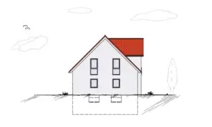 Haus Sonnenschein Giebelseite Rückseite