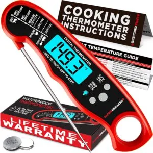 Alpha Grillers Instant Read Meat Thermometer for Grill and Cooking