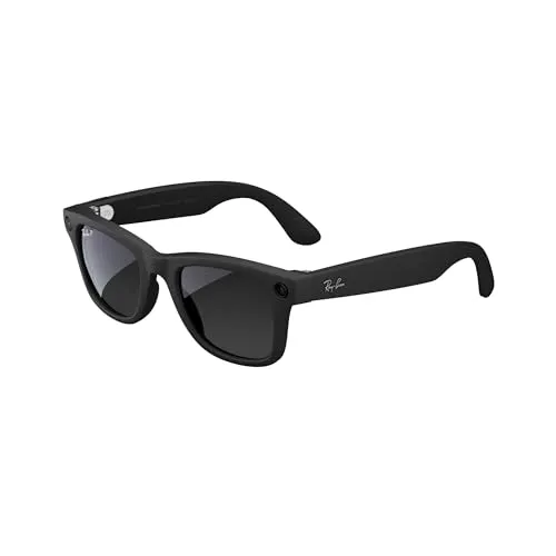 Meta Ray-Ban Smart Glasses Meta Ray-Ban Smart Glasses, Wayfarer, Matte Black/Polarized Gradient Graphite, Large