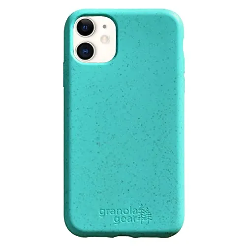 Granola Gear - Eco by GranolaGear - Eco-Friendly Phone Case for iPhone 11 - Biodegradable, Compostable, Plastic-Free, Made from Plants - Sea Glass
