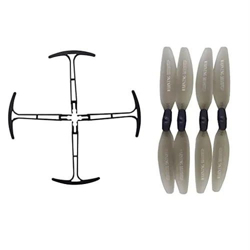 Home 38 sea jump 4PCS Protective Cover+4PCS Propeller for HS175 D65 SYMA X500 X30 Z6 Aerial Photography Folding Quadcopter Accessories Remote Control Drone Blade Protection Cover Spare Parts