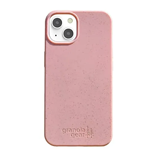 Granola Gear - Eco by GranolaGear - Eco-Friendly Phone Case for iPhone 13 - Biodegradable, Compostable, Plastic-Free, Made from Plants - Pink Sands