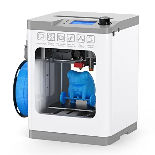 Home 38 Entina Mini 3D Printers Tina 2, Fully Assembled and Auto Leveling 3D Printer for Beginners, Removable Magnetic Platform, High Precision Printing with PLA/PLA Pro/TPU, Size 3.9x4.7x3.9 inch