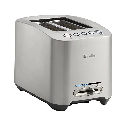 Home 30 Breville Die-Cast Smart Toaster 2 Slice BTA820XL, Brushed Stainless Steel
