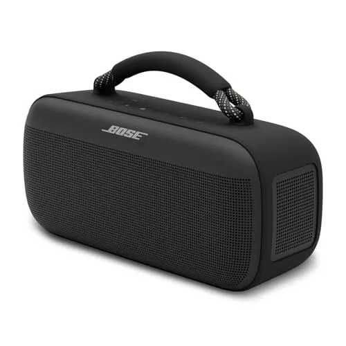 Bose SoundLink Max Speaker NEW Bose SoundLink Max Portable Speaker, Large Waterproof Bluetooth Speaker, Up to 20 Hours of Battery Life, USB-C, Built-in 3.5mm AUX Input, Black