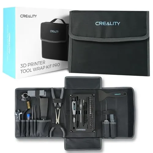 Products by Categories Grid 11 Creality 3D Printer Tool Kit, 74Pcs 3D Printing Tool Wrap Kit Assembly/Removal/Filament Cutting Set 3D Printer Accessories for All FDM Printers Cleaning Finishing Printing