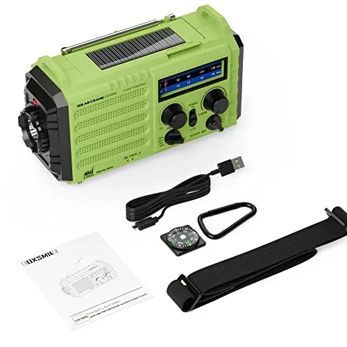 NOAA Weather Radio, Emergency Hand Crank Radio with Solar Charger, Portable Battery Operated AM FM Shortwave Radio with LED Flashlight, USB Charger, Earbud Jack, SOS Alert for Home Survival Hurricane 7 NOAA Weather Radio, Emergency Hand Crank Radio with Solar Charger, Portable Battery Operated AM FM Shortwave Radio with LED Flashlight, USB Charger, Earbud Jack, SOS Alert for Home Survival Hurricane - Image 7