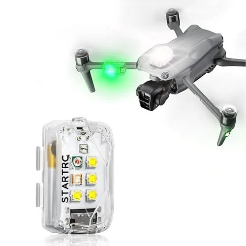 STARTRC Drone Strobe Light, Anti Collision Light, Rechargable Flash Led Lamp Light for FAA Drone Night Flying, Fits For DJI Avata 2,Mini 4 Pro, Air 3, Mavic 3, Mini 2 SE and All RC Drones Accessory(1pc)